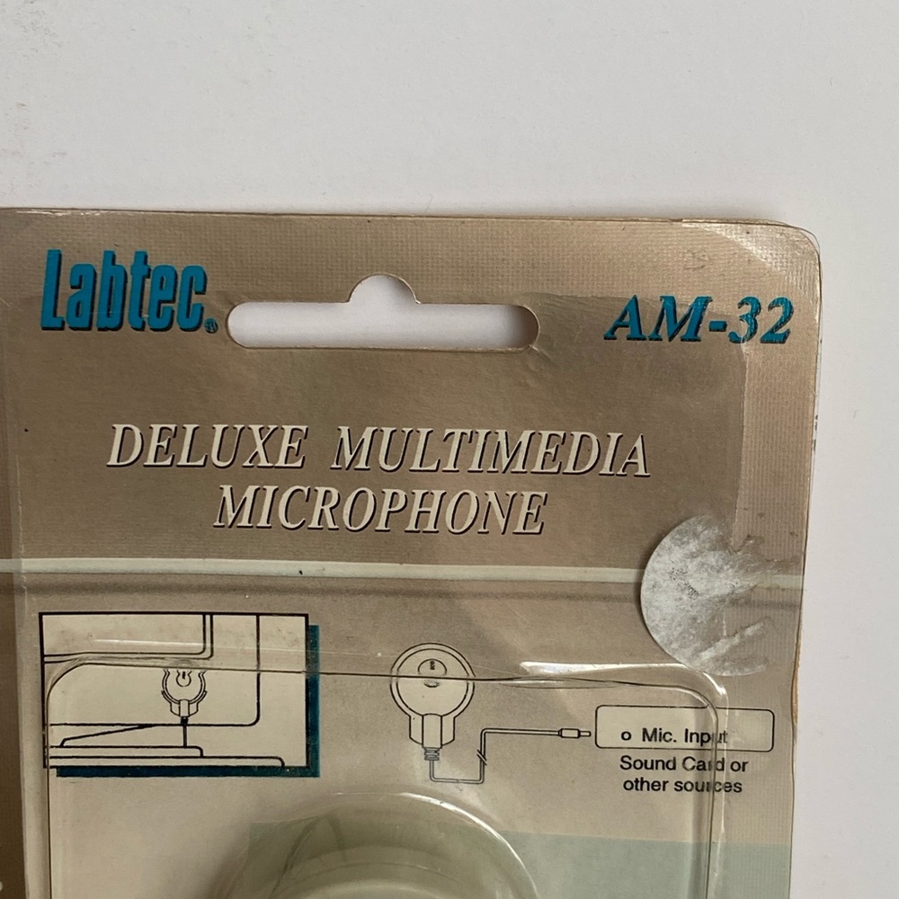 Labtec AM-32 Deluxe Multimedia Microphone NOS - Picture 3 of 7